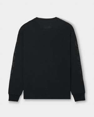 CRONOS BLACKLETTER SOFT MOTION L/S TEE【BLACK】