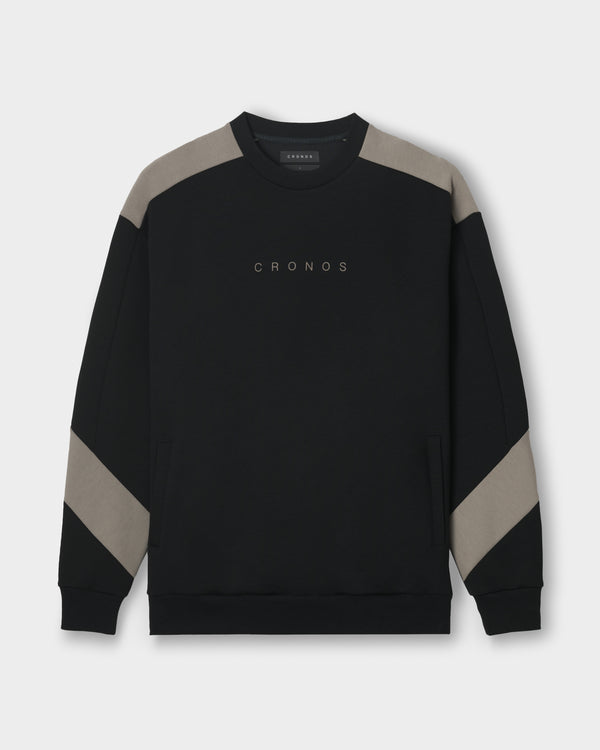 CRONOS AIRWARM SWEAT【BLACK×TAUPE】