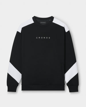 CRONOS AIRWARM SWEAT【BLACK×WHITE】