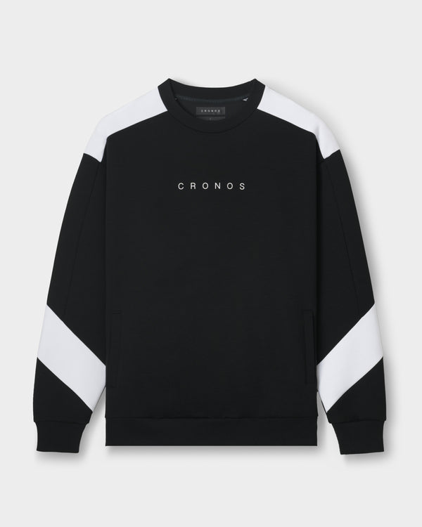 CRONOS AIRWARM SWEAT【BLACK×WHITE】