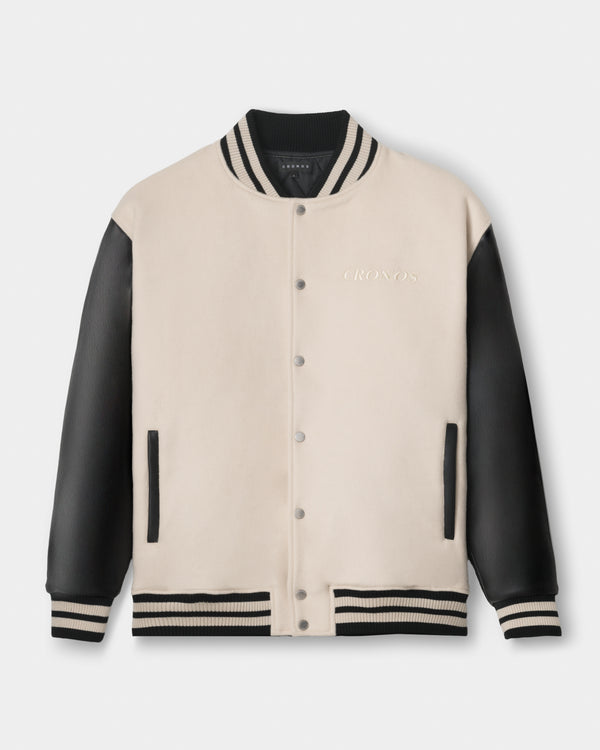 CRONOS HERITAGE VARSITY JACKET【CREAM】