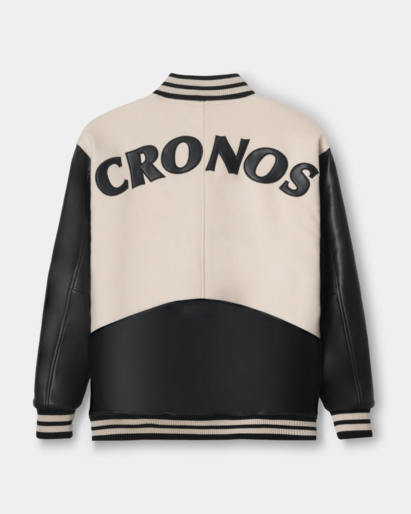 CRONOS HERITAGE VARSITY JACKET【CREAM】