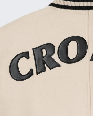 CRONOS HERITAGE VARSITY JACKET【CREAM】