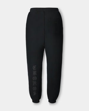 CRONOS BLACKLETTER SOFT MOTION SWEAT PANTS【BLACK】