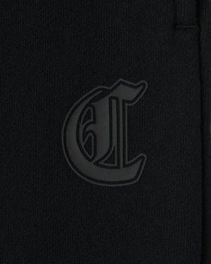 CRONOS BLACKLETTER SOFT MOTION SWEAT PANTS【BLACK】