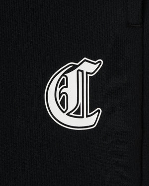 CRONOS BLACKLETTER SOFT MOTION SWEAT PANTS【BLACK×WHITE】
