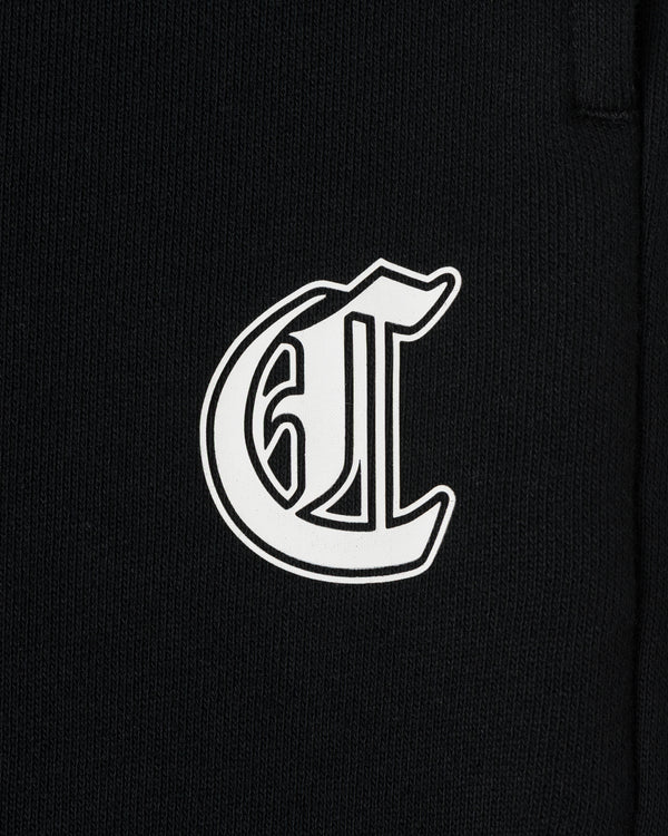 CRONOS BLACKLETTER SOFT MOTION SWEAT PANTS【BLACK×WHITE】