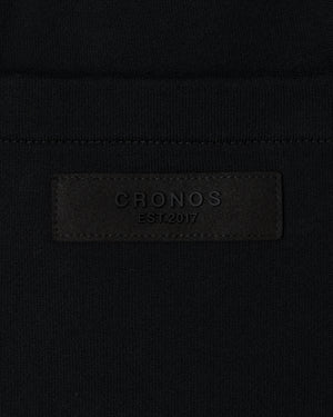 CRONOS BLACKLETTER SOFT MOTION SWEAT PANTS【BLACK×WHITE】
