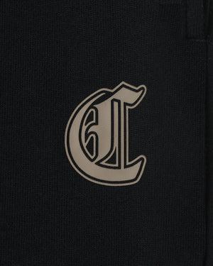 CRONOS BLACKLETTER SOFT MOTION SWEAT PANTS【BLACK×TAUPE】