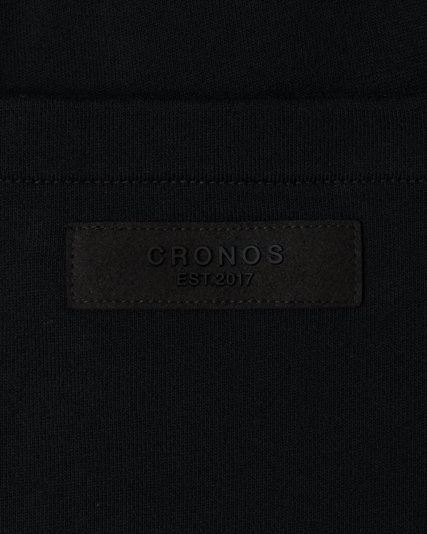 CRONOS BLACKLETTER SOFT MOTION SWEAT PANTS【BLACK×TAUPE】
