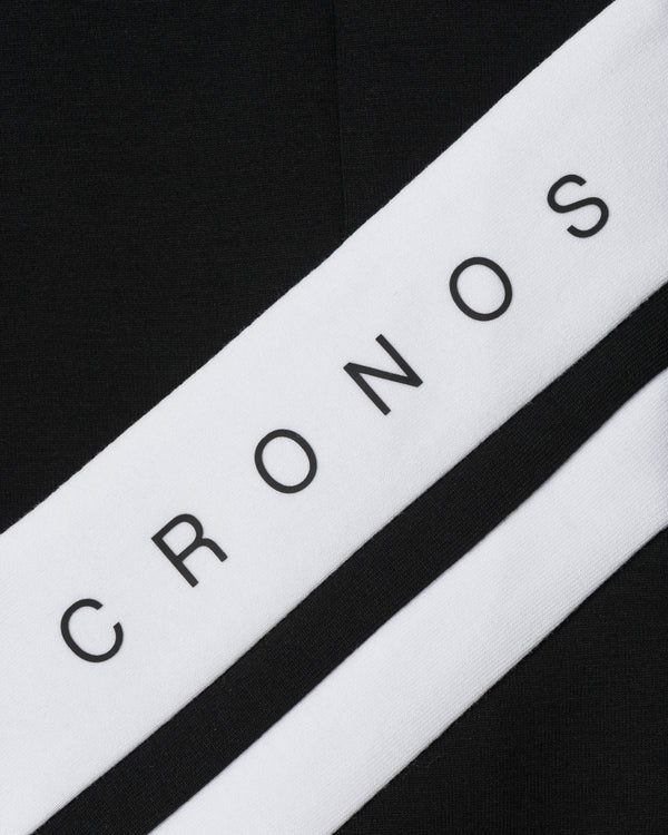 CRONOS DUAL PANEL SKINNY PANTS【BLACK×WHITE】