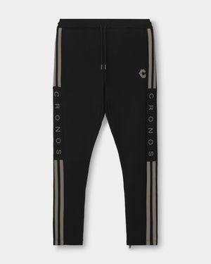 CRONOS RE-LINE SKINNY PANTS【BLACK×TAUPE】