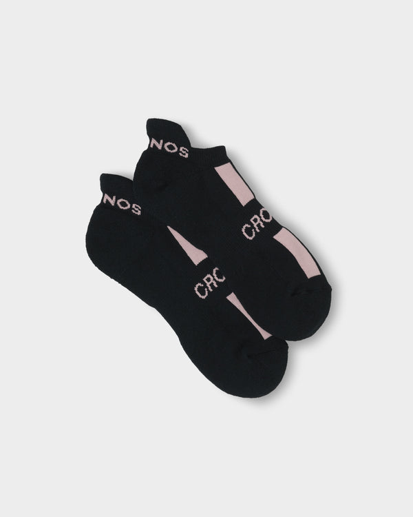 CRONOS LINE MARK SOCKS【BLACK×PINK】