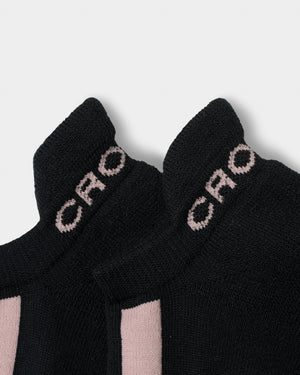 CRONOS LINE MARK SOCKS【BLACK×PINK】