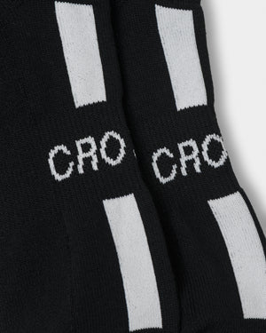 CRONOS LINE MARK SOCKS【BLACK×WHITE】
