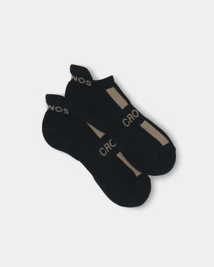 CRONOS LINE MARK SOCKS【BLACK×TAUPE】