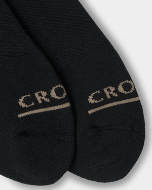 CRONOS LINEWEAVE SOCKS【BLACK×TAUPE】