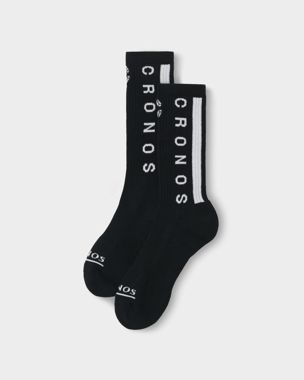 CRONOS LINEWEAVE SOCKS【BLACK×WHITE】