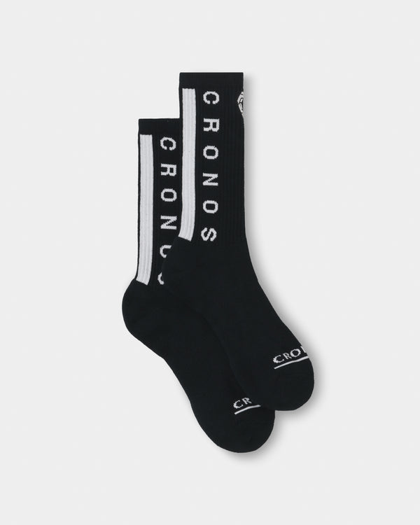 CRONOS LINEWEAVE SOCKS【BLACK×WHITE】