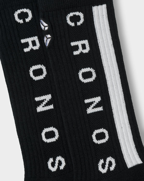 CRONOS LINEWEAVE SOCKS【BLACK×WHITE】
