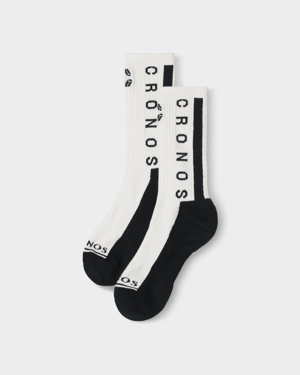 CRONOS LINEWEAVE SOCKS【WHITE】
