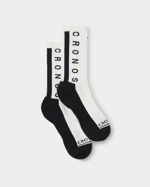 CRONOS LINEWEAVE SOCKS【WHITE】