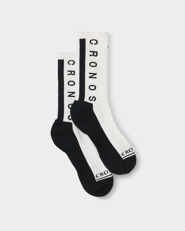 CRONOS LINEWEAVE SOCKS【WHITE】