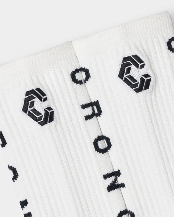 CRONOS LINEWEAVE SOCKS【WHITE】