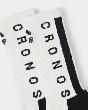 CRONOS LINEWEAVE SOCKS【WHITE】