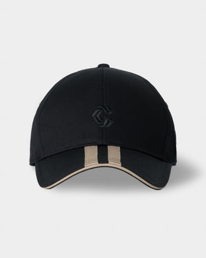 CRONOS LINEFORM CAP【BLACK×TAUPE】