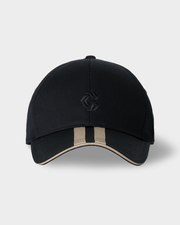 CRONOS LINEFORM CAP【BLACK×TAUPE】