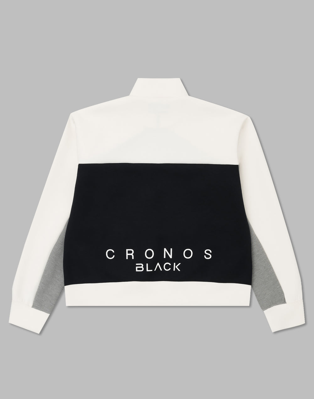 CRONOS BLACK COLOR-BLOCK DESIGN HALF-ZIP [BLACK]
