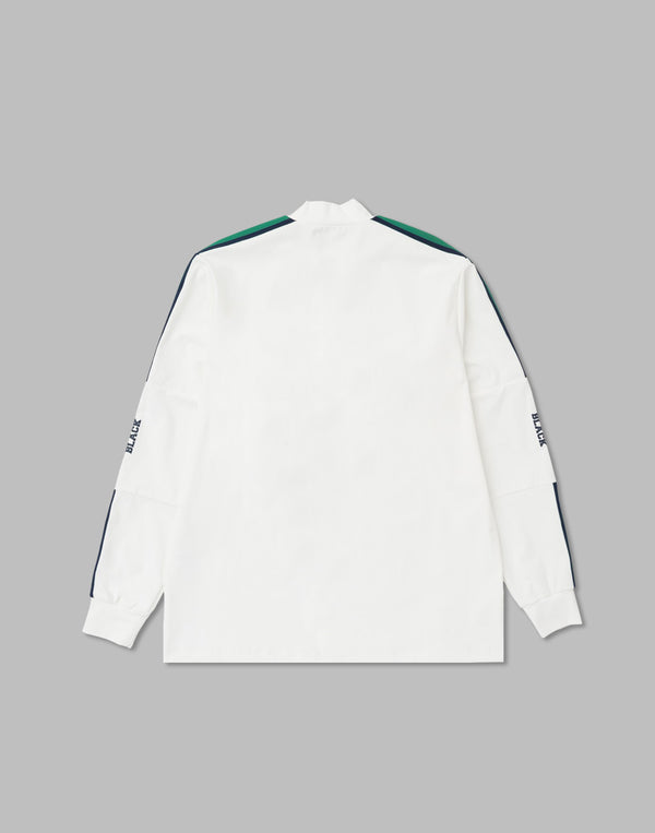 CRONOS BLACK mock neck longsleeve【WHITE】