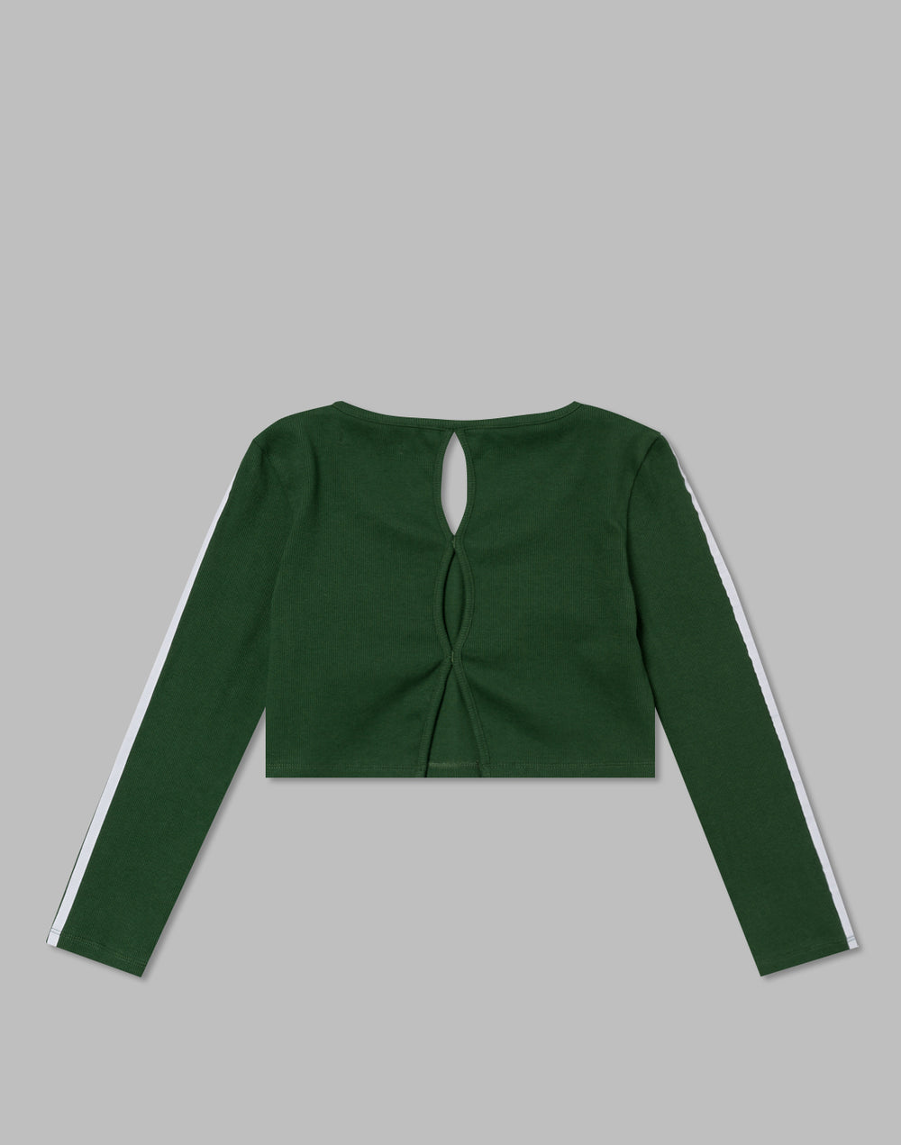 CRONOS WOMEN FRONT RIB LONG SLEEVE【GREEN】