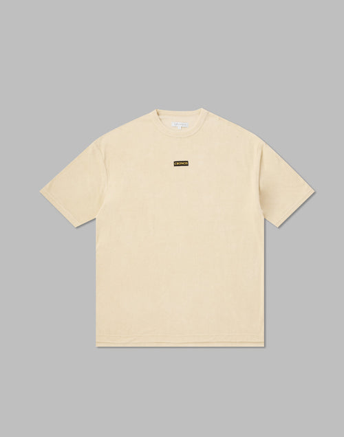 CRONOS 刺繡 BOXLOGO BAMBOOPILE T 卹 [蛋殼色]