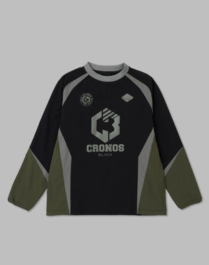 CRONOS BLACK 實用尼龍套頭衫 [黑色]