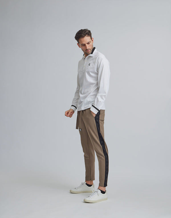 CRONOS BLACK STRETCH POLO