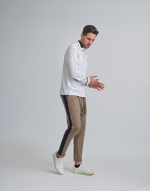 CRONOS BLACK STRETCH POLO