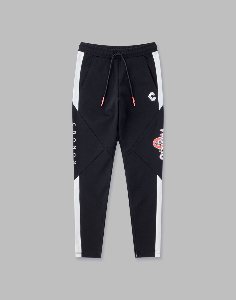 CRONOS×OLYMPIA SIDE LINE 長褲 [黑色]