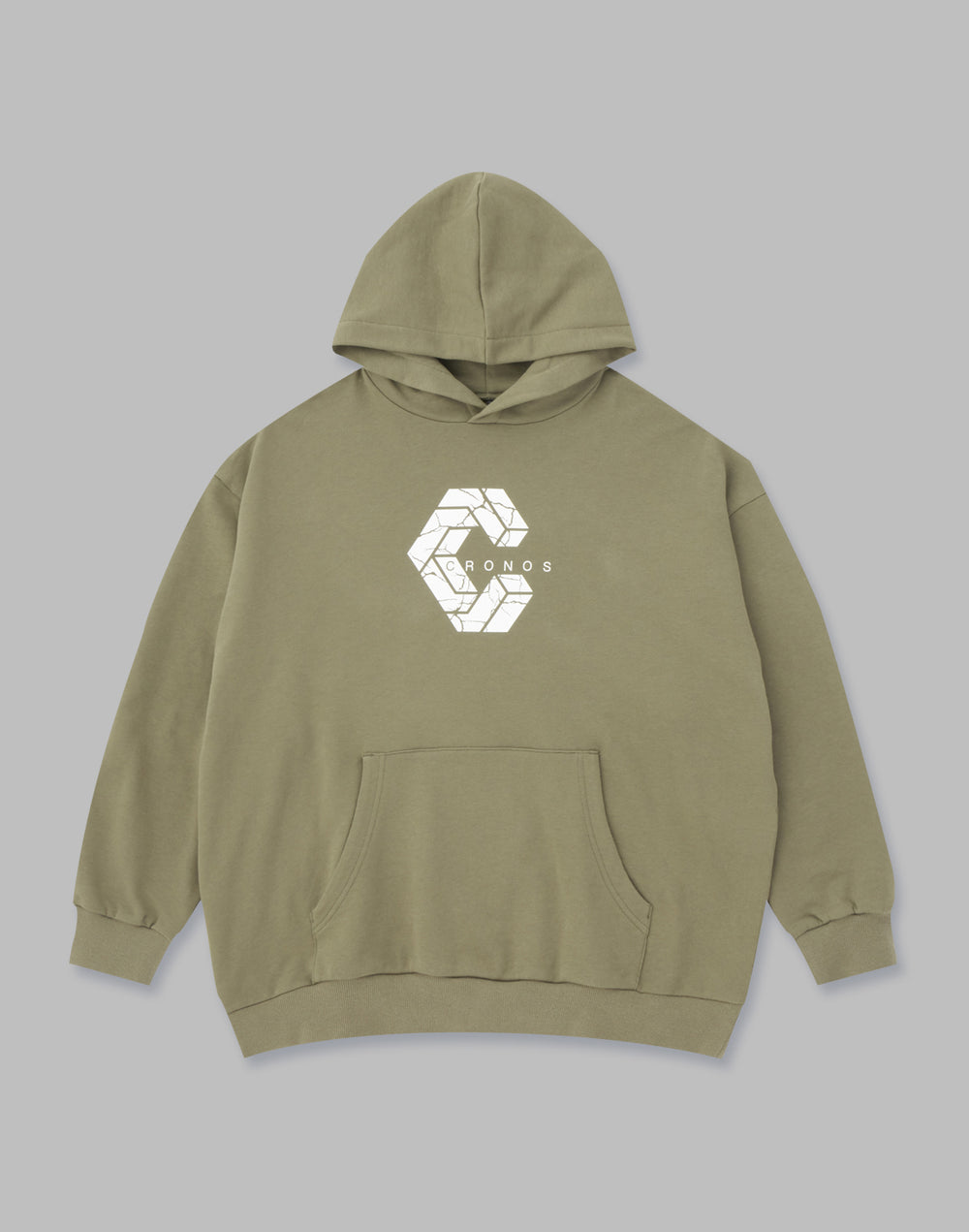 CRONOS 簽名 LOGO 連帽衫 [卡其色]