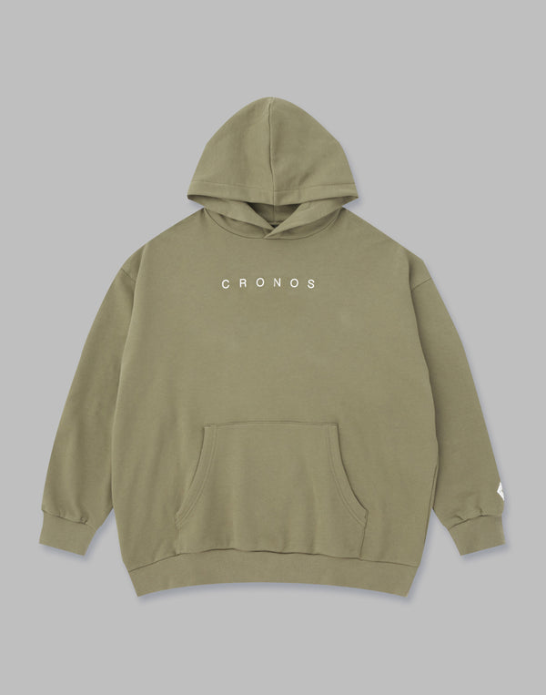 CRONOS LOGO HOODIE【KHAKI】