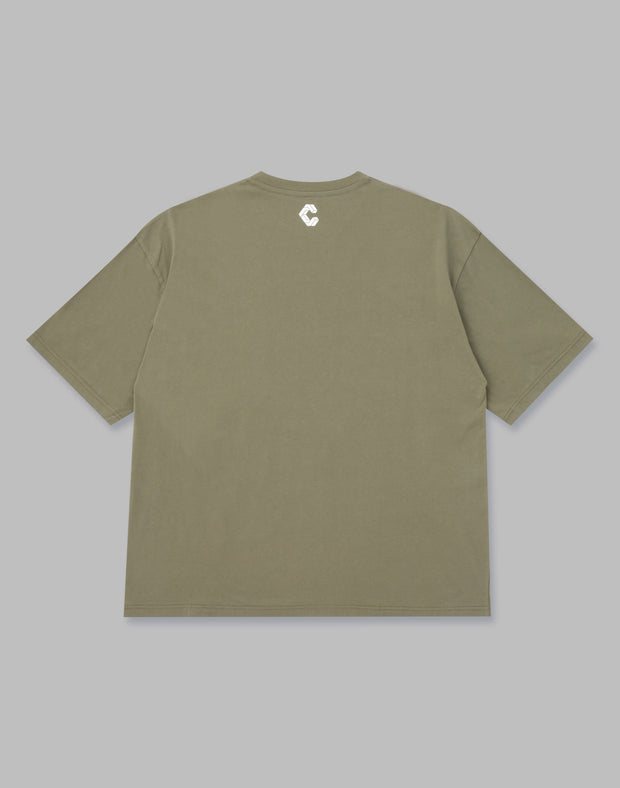 CRONOS OVERSIZE T-SHIRTS【KHAKI】