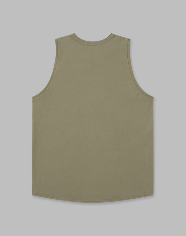 CRONOS SIGNATURE LOGO TANKTOP【KHAKI】