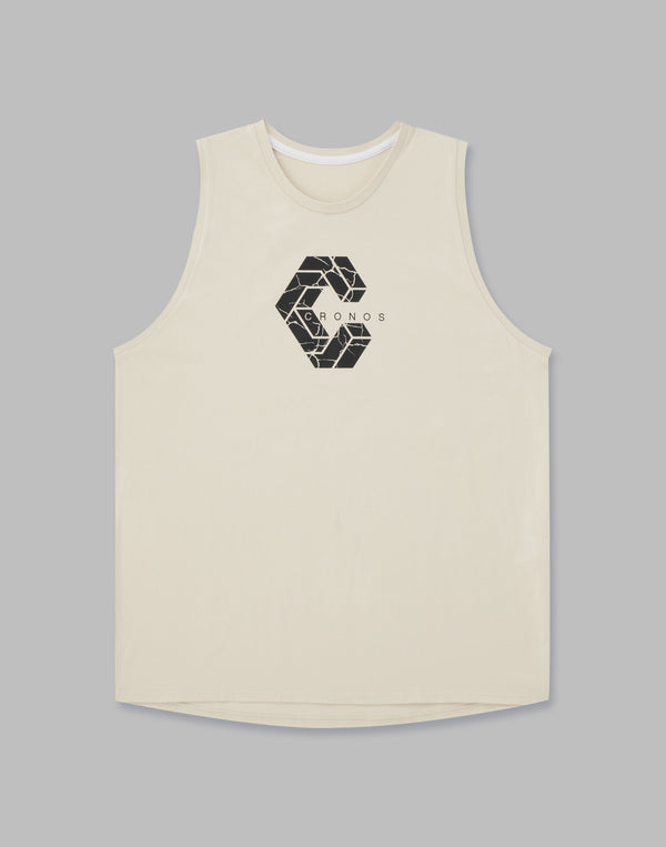 CRONOS SIGNATURE LOGO TANKTOP【CREAM】