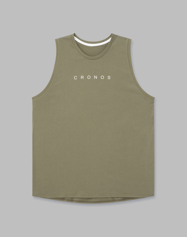 CRONOS LOGO TANKTOP【KHAKI】