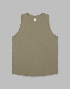 CRONOS LOGO TANKTOP【KHAKI】