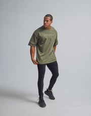 CRONOS OVERSIZE T-SHIRTS【KHAKI】