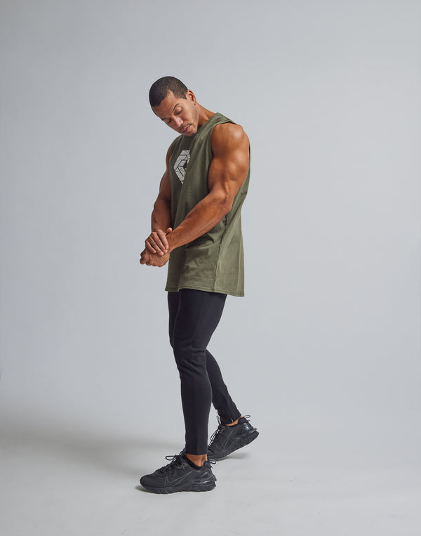 CRONOS SIGNATURE LOGO TANKTOP【KHAKI】