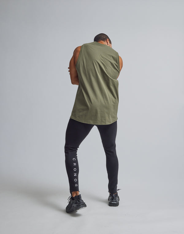 CRONOS SIGNATURE LOGO TANKTOP【KHAKI】