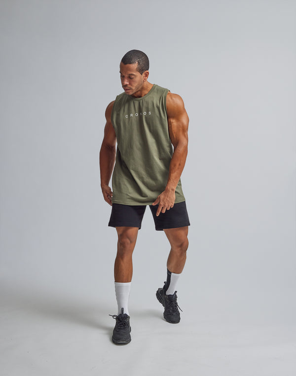 CRONOS LOGO TANKTOP【KHAKI】